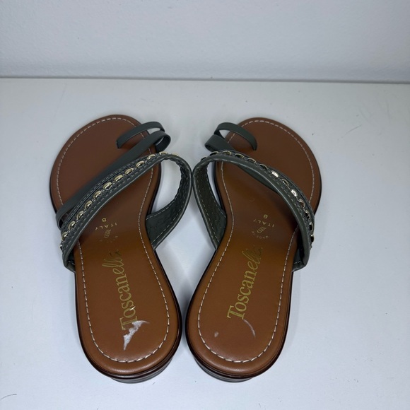 Toscanella made in Italy brown slip on sandals - Picture 3 of 4